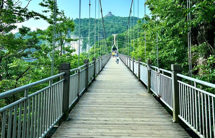 张家界国家森林公园天子山天门山峰林云海